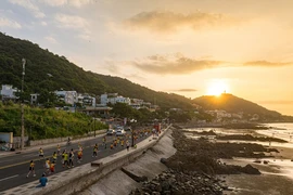 At the 2024 Strong Vietnam International Marathon in Vung Tau city in the southern province of Ba Ria-Vung Tau, on November 17. (Photo: VNA)