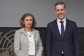 Ambassador of Spain to Vietnam Carmen Cano de Lasala (left) and UNFPA Country Representative Matt Jackson. (Photo: UNFPA)