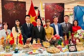 越南驻文莱大使馆展位。图自越通社
