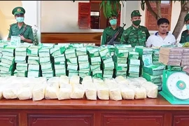  Eight arrested for trafficking drugs from Laos (Photo: VNA)