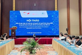The workshop titled 'Laws on protection of consumer rights 2023 in the context of digitalisation and e-commerce'. (Photo: chatluongvacuocsong.vn) 
