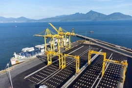 A new container yard debuts at Tiên Sa Port in Đà Nẵng City. The 37,000sq.m yard is designed to handle 110,000 TEUs. (Photo courtesy of Da Nang Port Company) 