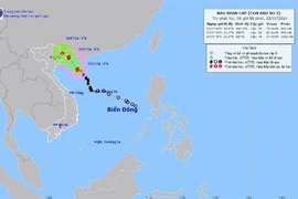 Typhoon Prapiroon brings heavy rains, thunderstorms to the northern region (Photo: VNA)