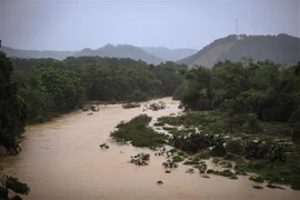 Sube el nivel del agua en el río Bui por las inundaciones el 10 de septiembre (Fuente: VNA)