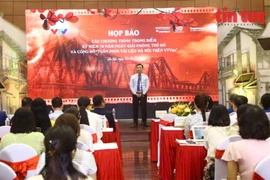 Do Thanh Hai, subdirector general de la Televisión de Vietnam (VTV) comparte sobre una serie de programas para celebrar el 70 aniversario del Día de la Liberación de Hanoi (Fuente: VNA)