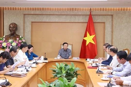 El viceprimer ministro de Vietnam, Tran Hong Ha, preside la reunión (Fuente: VNA)