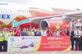 El primer vuelo de Vietjet utilizando combustibles sostenibles (Fuente: Vietjet)