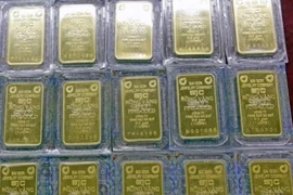 The State Bank of Vietnam on May 3 cancelled the auction of the SJC-branded gold bullion which had been set for 10am the same day. (Photo: VNA)