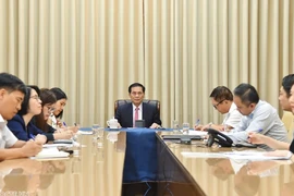 Foreign Minister Bui Thanh Son at the phone talks on May 10 (Photo: baoquocte)