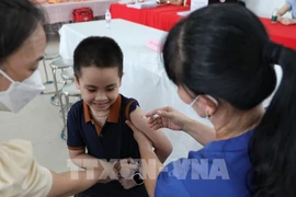 Up to 95% of children aged 1-5 living in the city are expected to be vaccinated against measles and rubella this year. (Photo: VNA)