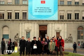 Vietnam becomes the 150th member of the WTO on January 11, 2007. (Photo: VNA)