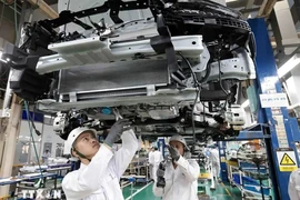 An automobile assembly line at the Honda Phuc Yen factory, Vinh Phuc province (Photo: VNA)