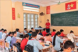 Students from flashflood-hit Lang Nu village back to school