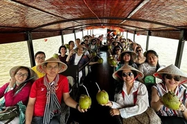 На экскурсии по дельте Меконга. (Фото: ВИA)
