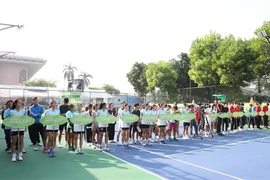 El Torneo Internacional de Tenis en la categoría sub-18 inició con la participación de alrededor de 200 atletas procedentes de 18 países y territorios (Fuente: VNA)