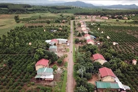 Un coin du village de Le, dans la commune de Mô Rai, district de Sa Thây, province de Kon Tum. Photo: VNA