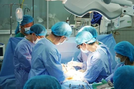 Des médecins de l'Hôpital Cho Rây à Hô Chi Minh-Ville effectuent une greffe d'organe. Photo: VNA