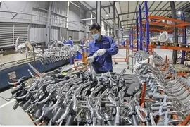 Production de bicyclettes à la SARL Thong Nhat. Photo : VNA