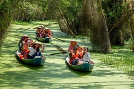 La zone écotouristique du village flottant de Tân Lâp, dans la province de Long An. Photo : CTV