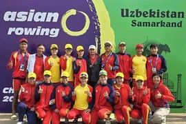 Les athlètes vietnamiennes ont remporté deux médailles d’or aux Championnats d’Asie d’aviron 2024. Photo : VNA