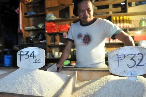 A rice store in Manila, the Philippines (Photo: AFP/VNA)