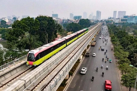 Hanoi needs more than 55.4 billion USD to build 15 urban railway lines. (Photo: VietnamPlus)