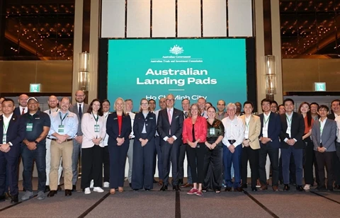 Australia’s Landing Pad programme being launched at the 2024 Australia - Vietnam Tech Forum in HCM City on June 25. (Photo courtesy of Austrade)