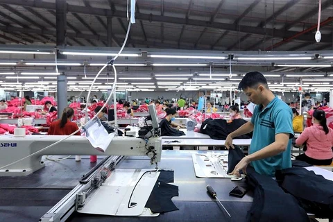 Many textile and garment businesses have received orders to be fulfilled until the fourth quarter. (Photo: VietnamPlus)