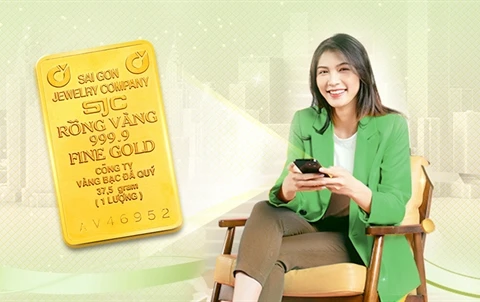 Vietcombank announced that starting from 10am on August 27, customers of this bank can buy gold via its digital banking app. (Photo: vietcombank.com.vn)