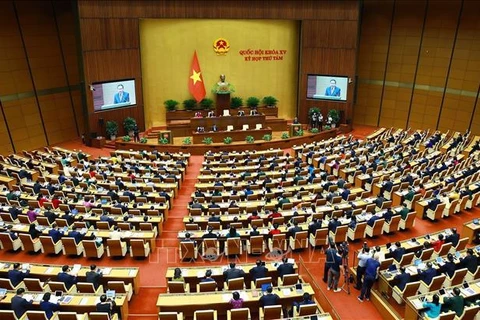 At the opening of the 8th session of the 15th-tenure National Assembly in Hanoi on October 21. (Photo: VNA)