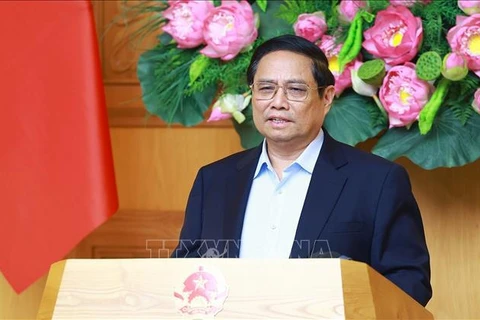 PM Pham Minh Chinh, head of the national committee for education and training reform, speaks at the meeting on November 2. (Photo: VNA)