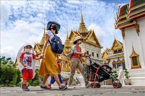 Turistas en Bangkok, Tailandia. (Fuente: AFP/VNA)