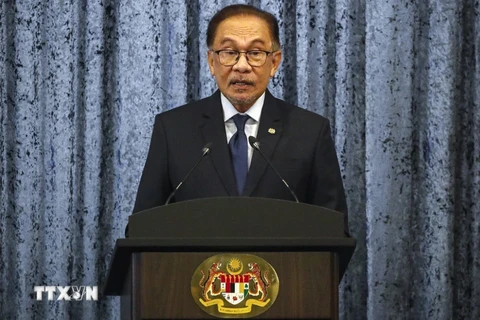 El primer ministro malasio, Anwar Ibrahim. (Fuente:AFP/VNA)