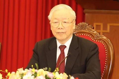 El secretario general del Partido Comunista de Vietnam (PCV), Nguyen Phu Trong,. (Fuente: VNA)