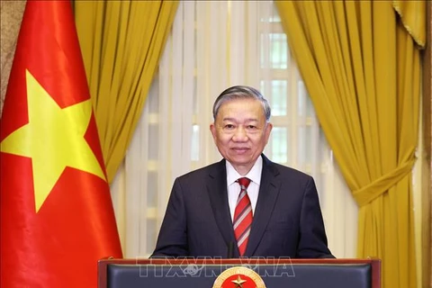 El secretario general del Partido Comunista de Vietnam y presidente del país, To Lam. (Fuente:VNA)