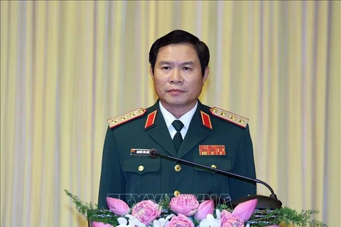 El jefe del Estado Mayor General del Ejército Popular de Vietnam y viceministro de Defensa, coronel general Nguyen Tan Cuong, en el evento. (Fuente:VNA)