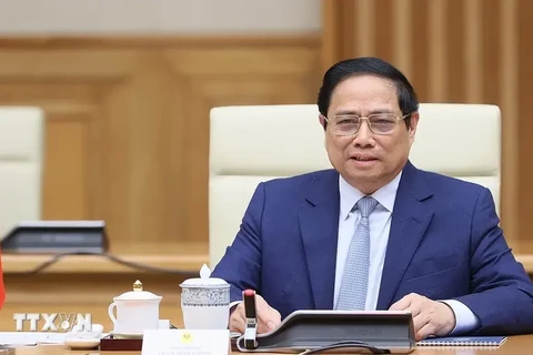 El primer ministro vietnamita, Pham Minh Chinh. (Fuente: VNA)