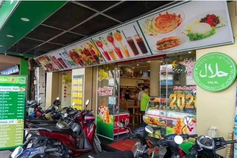 Tienda de alimentos Satrafoods Halal en la calle Phan Chu Trinh, Distrito 1, Ciudad Ho Chi Minh, para la comunidad musulmana. (Fuente: VnEconomy)