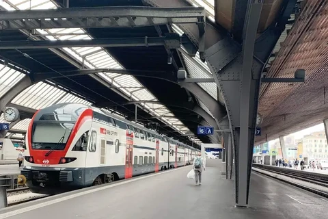 Un ferrocarril de alta velocidad en Europa. (Fuente: Vietnam+)