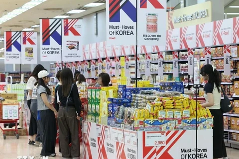 Dans un magasin Lotte Mart à Séoul, le 6 septembre 2023. Photo: Yonhap/VNA