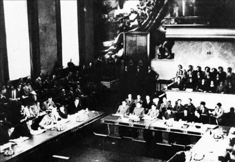 Panorama de la Conférence de Genève sur l'Indochine en Suisse. Photo d'archive: VNA