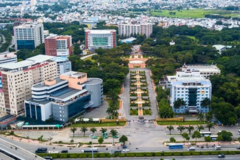 Le Centre de transformation numérique de Hô Chi Minh-Ville (HCMC-DXCENTER), situé dans le Parc des logiciels de Quang Trung, soutient et promeut des activités de transition digitale pour les citoyens et les entreprises de la ville. Photo : CTV/CVN