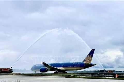 Vietnam Airlines a lancé le 7 octobre, une ligne reliant Hô Chi Minh-Ville à Munich. Photo : VNA