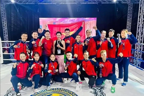 Vietnam gana dos medallas de oro en el Campeonato Mundial de Muay. (Foto: periódico Nguoi lao dong)