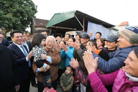 Algunas imágenes del secretario general del Partido Comunista de Vietnam, Nguyen Phu Trong