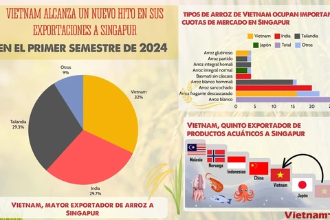 Vietnam alcanza un nuevo hito en sus exportaciones a Singapur