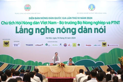 Le 9e Forum national des agriculteurs a pour thème «Écouter ce que disent les agriculteurs». Photo: CTV/Vietnam+