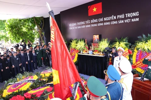 Burial ceremony for Party General Secretary Nguyen Phu Trong
