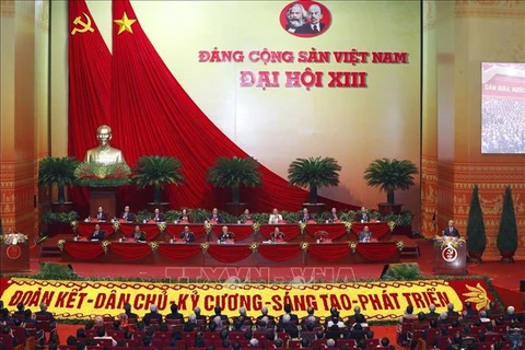 The 13th National Congress of the Communist Party of Vietnam opens on January 26, 2021 in Hanoi (Photo: VNA)