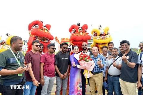 Indian tourists welcomed in Quang Ninh (Photo: VNA)